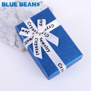 2019New Engagement Ring sieraden organizer vorm Zwarte doos Oorbellen Ketting Armband Boxes Houder karton bow case Vierkante ..