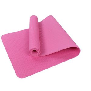 Antislip TPE Yoga Mat 183*60cm Smaakloos niet-giftige Materialen 6mm Dikte Gym mat voor fitness Sport in Huis