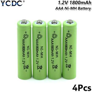 4/8/12Pcs Top Green Oplaadbare Batterij AAA 1800 mAh Pre/Stay Lading Ni-Mh Cellen oplaadbare Batterijen HR03, LR03