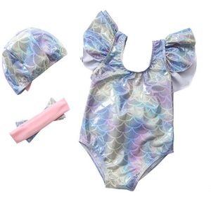 Meisje Ins Een Stuk Pak Grote Strik Badpak 1-6 Jaar Kinderen Mermaid Badmode Kid Leuke Beachwear