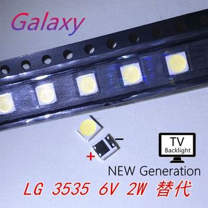 3535 6V Koud Wit Voor Lg Smd Led Chip-2 2W Voor Tv/Lcd Backlight Tv toepassing 60 Stks/partij