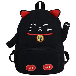 Leuke Cartoon Rugzak Kat Oor Meisje Schooltas voor Tiener Vrouwen Back Pack Canvas Animal Shape School Rugzak Famale Tiener Bagpack