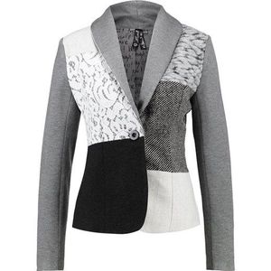 Spaanse Mode Vrouwen Patchwork Wollen Pak