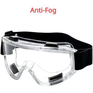 Veiligheid Anti-Fog Goggle Anti-Splash Dust-Proof Wind-Proof Werk Lab Eyewear Oogbescherming Industriële onderzoek Bril Clear Lens