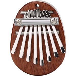 Mini Kalimba 8 Toetsen Prachtige Duim Piano Geweldig Geluid Vinger Toetsenbord Muziekinstrument E4W Draagbare Hanger