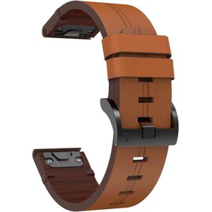 Lederen Horlogeband Strap Voor Garmin Fenix 5 5Plus 6 6Pro S60 Instinct Armband Band 22 Mm Quick Release fit Polsband Correa