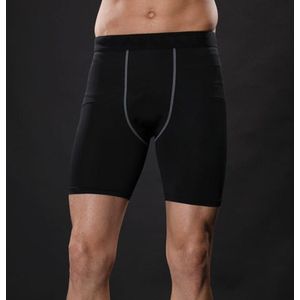 Mannen Sport Korte Broek Hoge Elastische Slim Fit Ademend Shorts Voor Workout Running H7JP