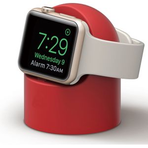 Charger Stand Mount Siliconen Dock Houder Voor Apple Horloge Serie 4 3 2 1 Lader Kabel Voor Apple Horloge 44mm/42Mm/40Mm/38Mm