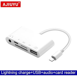 Ajiuyu Usb Lightning Otg Hub Voor Ipad Air 2 3 Pro Mini 4 5 10.2 9.7 10.5 Tablet Hdmi Adapter converter Aansluiten Toetsenbord Muis