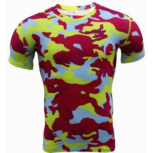 Crossfit T-shirt Mannen T-shirt Man Fitnesscrossfit Tee Camouflage Tshirt Mannen Fitness Compressie Shirt Punisher Mma Training Tees