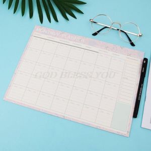 Maandelijkse Papier Pad 20 Vellen Diy Planner Desk Agenda School Kantoorartikelen