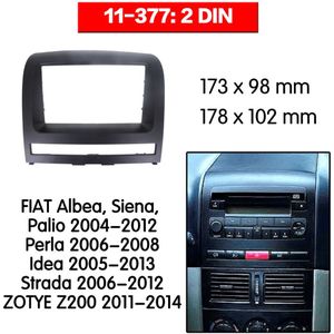 Dubbel Din Fascia Voor Fiat Albea Siena Palio Perla Idee Radio Dvd Stereo Panel Dash Montage Installatie Trim 2 Din 11-377