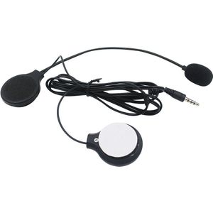 Ultra-Dunne Motocycle Headset 3.5Mm Aux Wired Helm Hoofdtelefoon Met Microfoon Voor Mobiele Telefoon Mp3 Speler