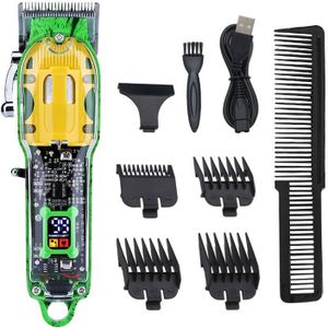Transparante Elektrische Tondeuse Gradiënt Oplaadbare Scheerapparaat Voor Thuis Haar Salon Tondeuses Mannen Professionele