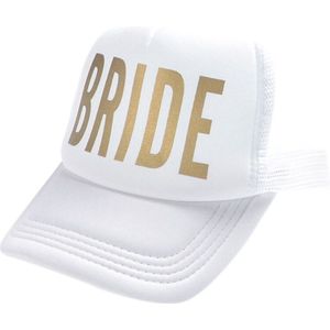 Unisex Vrouwen Mannen Bruid Stam Snapback Trucker Pet Gouden Letters Arrow Bruiloft Baseball Cap