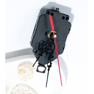Silent Quartz Klok Mechanisme Kit, DIY Handleiding Reparatie Vervangende Onderdelen (zwart rood