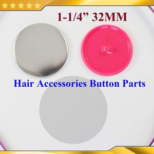 1-1/4 &quot;32Mm 100 Sets Haaraccessoires Houder Blank 3 Onderdelen Button Supply Materialen Voor Nieuw Professionele badge Button Maker