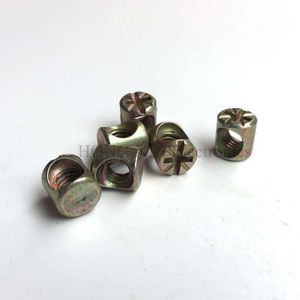M6 Barrel Bouten Cross Treknagel Ingelaste Meubilair Moer voor Bedden Wieg Stoelen 1 pcs Zinklegering Noten