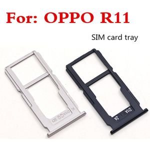 1 Stuks Voor Oppo R11 Card Slot Sim Kaart Lade Sim Card Tray + Micro Sd-kaart Lade Houder Slot adapter Socket Vervanging Voor R11