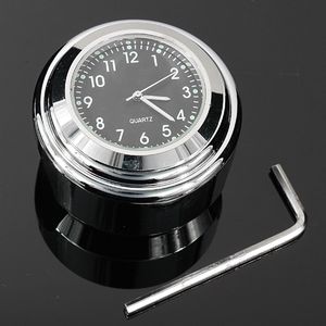 Aluminium Stuur Klok Chrome Thermometer Dial Waterdicht Motorfiets Temp Voor Haley