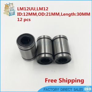 12 Pcs LM12UU 12Mm Lineaire Kogellager Lineaire Bus Cnc Onderdelen Lineaire Lagers LM12