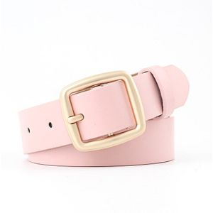 GOOWAIL Decorative Waist Strap Meatal Square Buckle Durable Waistband For Women Jeans All-match Waist Belt