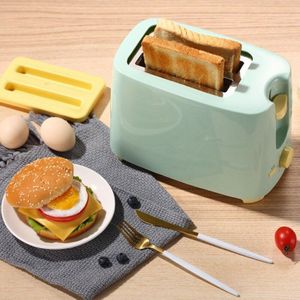 2 Slice Rvs Elektrische Broodrooster Huishoudelijke Automatische Broodbakmachine Toast Sandwich Grill Oven Ontbijt Maker