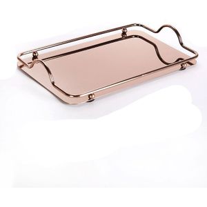 Kleur Plated Metalen Lade Thuis Rvs Glanzend Servies Trays Europese Luxe Rechthoek Lade Huishoudelijke Keuken Benodigdheden