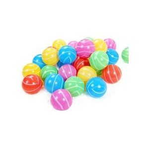 100 PCS Kids Babies Kinderen Streep Vorm Kleurrijke Plastic Zachte Lucht Gevulde Pit Ballen Spelen voor Ballenbak Bounce huizen Spelen