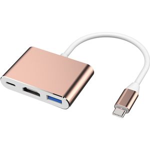 USB-C Naar Hdmi 3 In 1 Kabel Converter Voor Samsung Huawei Ipad Mac Ns Usb 3.1 Type C Naar Hdmi 4K Usb 3.0 Usb 3.2 Adapter Kabel