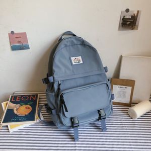 Student Schooltassen Voor Tienermeisjes Rugzak School Vrouwen Nylon Solid Black Bookbags Preppy Stijl Campus Schooltas Meisje Tiener
