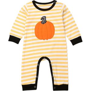 Baby Lente Herfst Kleding Pasgeboren Baby Meisje Jongen Pompoen Lange Mouw Romper Gestreepte Jumpsuit/Tops Broek Leggings Kleding