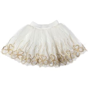 Kids Meisjes Prinses Rok Tutu Mesh Bloemen Kant Zoom Dans Rok Ballet Rokken Stadium Prestaties Kostuum Kinderen Dans Kleding