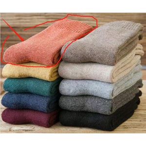 Winter Wollen Sokken, Mannen Dikke Katoenen Sokken, herfst En Winter Mannen Mid-Buis Warmte En Stapel Loop Sokken