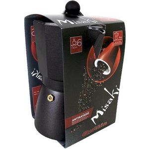 Italiaanse Koffie Pot Quttin Misaki (6 Cups) Zwart