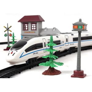 Kinderen Speelgoed Elektrische Trein Model Sound Light China Railway High-speed CRH-380A trein set met Meerdere tracks