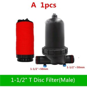 1-1/2 ""2"" 120Mesh T Disc Filter Filter Buitendraad Connector Micro Tuin Irrigatie Fittings Kas watering Fittings K113