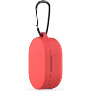 Siliconen Beschermende Cover Case Voor Xiaomi Redmi Airdots Tws Bluetooth-Compatitle Oortelefoon Headset Case Met Haken