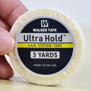 2 Rolls 0.8 cm * 3 yards Witte Pruik Ultra Hold Ondersteuning Dubbelzijdig Waterdichte Plakband Voor Tape Haar uitbreiding/Toupet/Lace Pruik