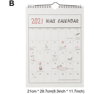 Multifunctionele Home Office Opknoping Muur Kalender Agenda Dagelijkse Planner Notes Eenvoudige Kalender Herinnering Tijdschema