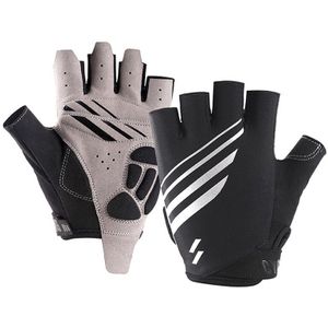 Fietsen Anti-Slip Anti-Zweet Mannen Vrouwen Half Vinger Handschoenen Ademend Anti-Shock Sport Handschoenen Fiets handschoen