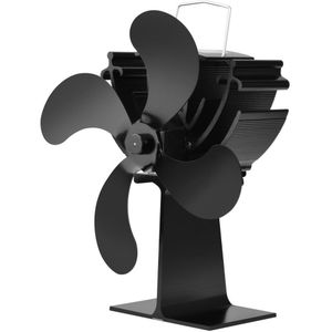 700E Thermische Power Haard Ventilator Warmte Aangedreven Houtkachel Fan Voor Hout Haard Eco Vriendelijke Vier-Blad Fans