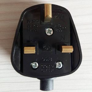 Uk 3 Pin Stekkers Converter Socket Zwart Kleur Bs Adapter BS1363 Standaard 13A @ 250V Voor 3000W boilers En Apparaten