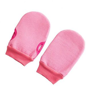 Dubbelzijdig Schrobben Handdoek 2 In 1 Polyester Handschoen Schrobben Handdoek Exfoliërende Badkamer Gezicht Bad Accessoires