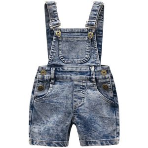 Mode Zomer Kinderkleding Baby Peuter Bib Broek Jongens Meisjes Denim Overalls Casual Jeans Tuinbroek Kinderen Rompertjes 1-4 jaar