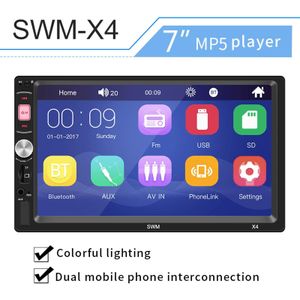 12V Universele Multipurpose 7 Inch Hd Bluetooth Auto Auto Video Radio Fm MP5 Speler Aux Video-ingang Functie Auto accessoires