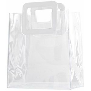 Transparant Pvc Handtassen Tote Bag Voor Vrouwen Winkelen Zak Plastic Duidelijke Zak Grote Capaciteit Reistas Strand Opbergtas