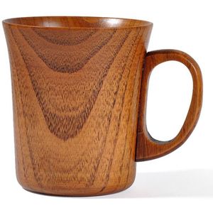 Milieuvriendelijke 280/400ml Klassieke Houten Bier Thee Koffiekopje Water Cup Heatproof Home Office Party Drinkware Cups