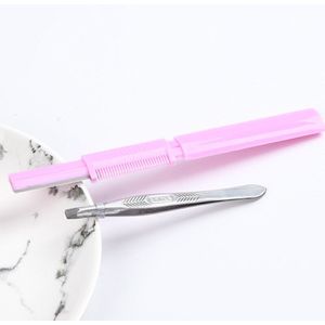 Verstelbare Wenkbrauw Trimmer Met Wenkbrauw Tweezer Hair Remover Set Vrouwen Gezicht Scheermes Wenkbrauw Trimmers Messen Scheerapparaat Wenkbrauw Kam