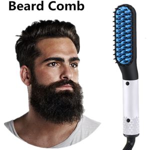 Mannen Stijltangen Styling Kam Quick Baard Ionische Elektrische Stijltang Multifunctionele Styler Brush Baard Kam Haar Tool.